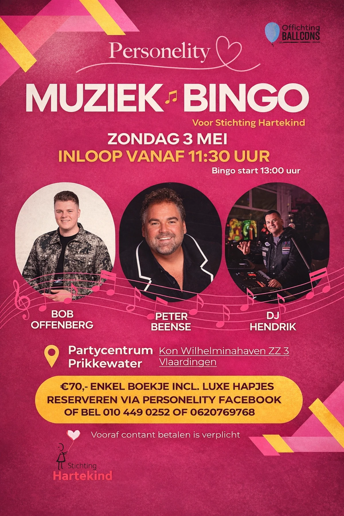 Personelity muziek bingo