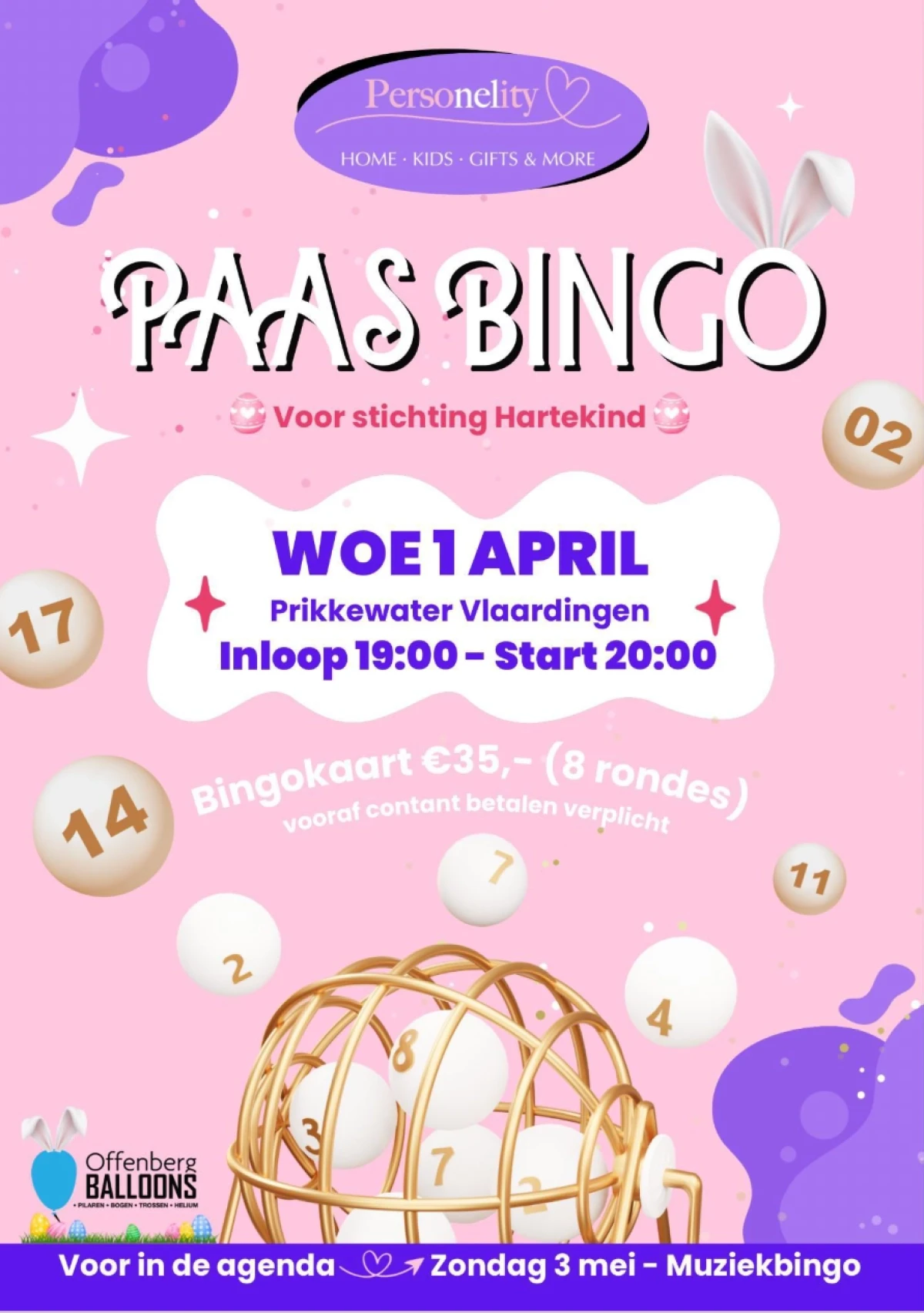 personelity paas bingo